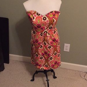 Judith March Dress. Strapless. Pockets.